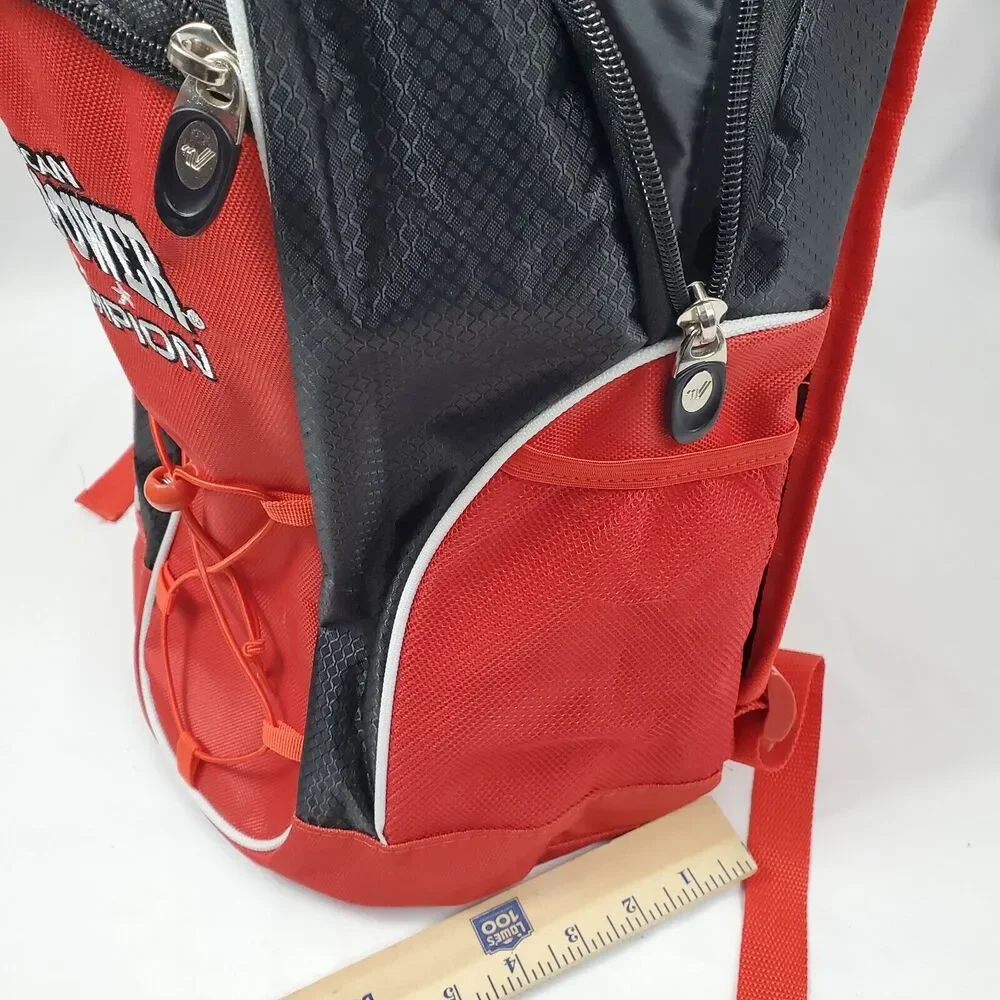 American Cheer Power Champion Backpack Cheerleader Competition Red Girls Gear